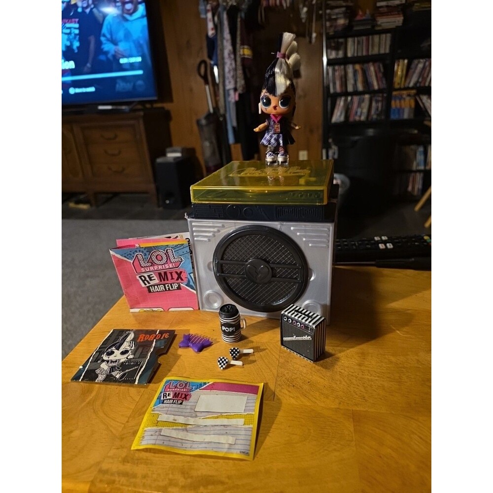 LOL Surprise! Remix HairFlip ROADIE 3"  Record Player Tested Full Accessories
